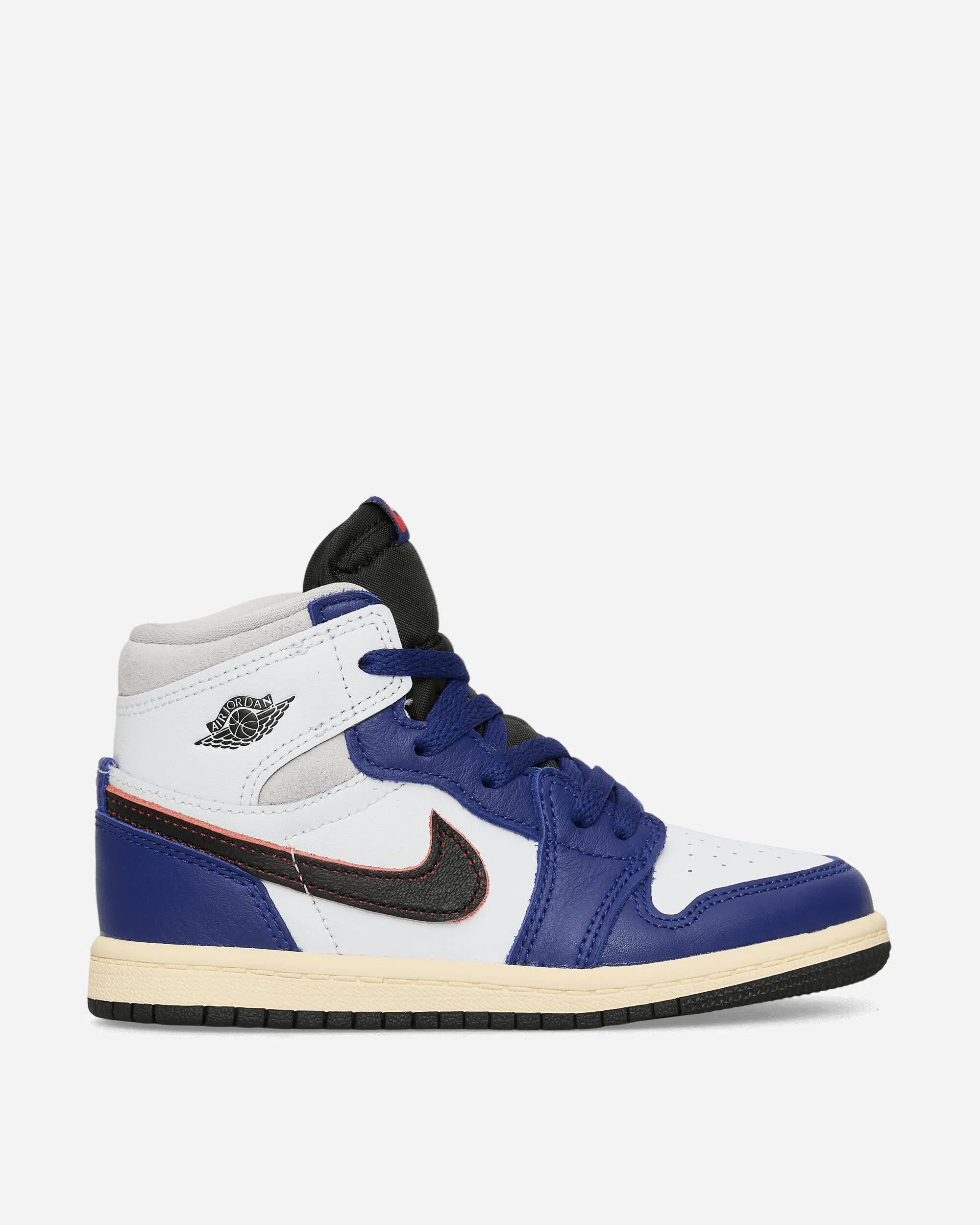 Air Jordan 1 High OG 'Rare Air' (TD) Sneakers White / Deep Royal Blue Heat Sealed Layers Comfort Lifestyle