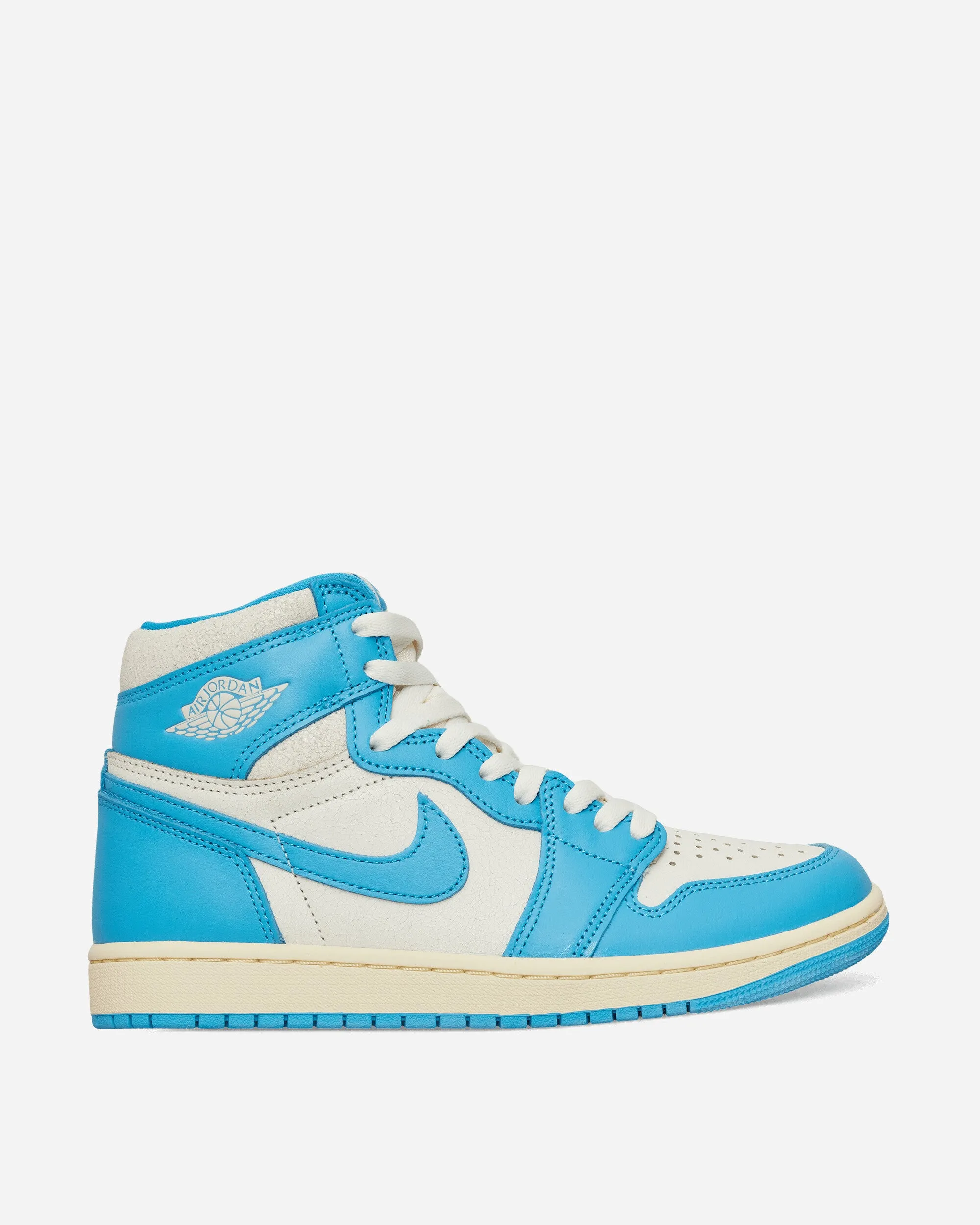 Air Jordan 1 High OG UNC Reimagined Sneakers Dark Powder Blue Minimalist Layered Design Zip Up Design