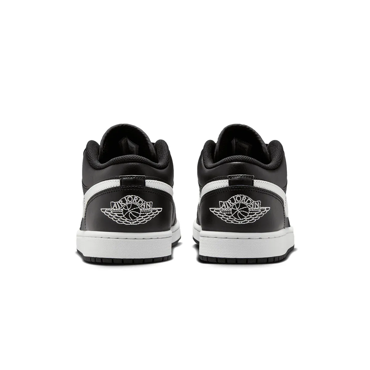 Air Jordan 1 Low 'Black White' equitable Round Toe