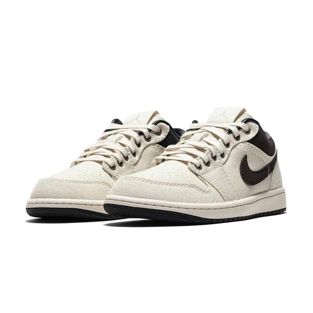 Sculpted durability baseball players - specific features Air Jordan 1 Low Premium 'Pale Ivory Baroque Brown'