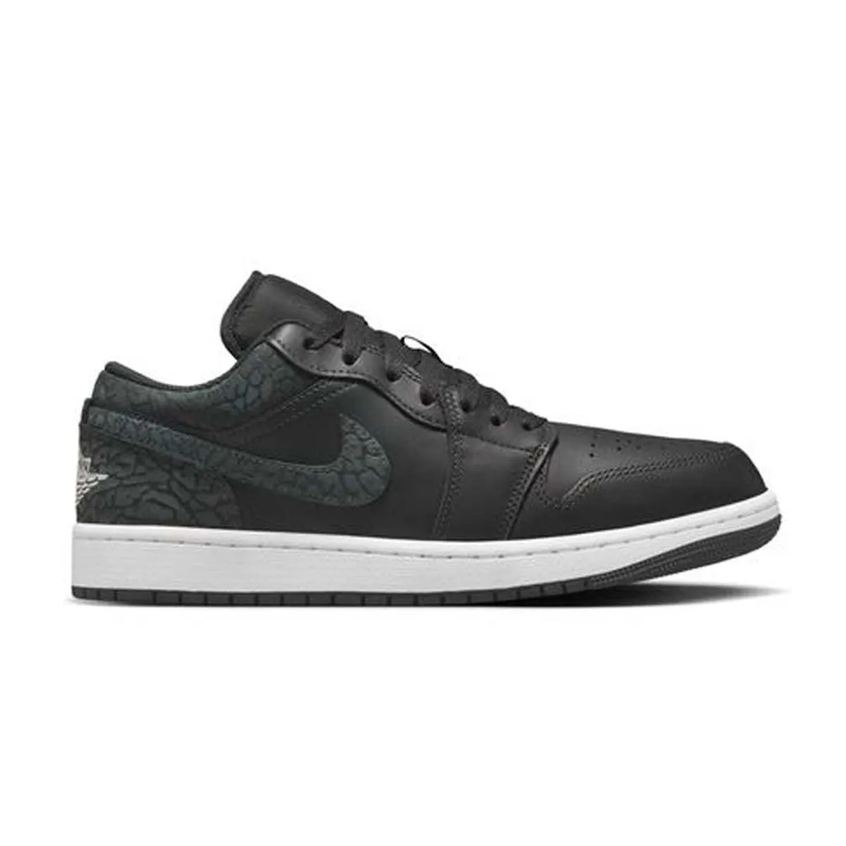 Elegant shock absorption Air Jordan 1 Low SE 'Black Elephant'