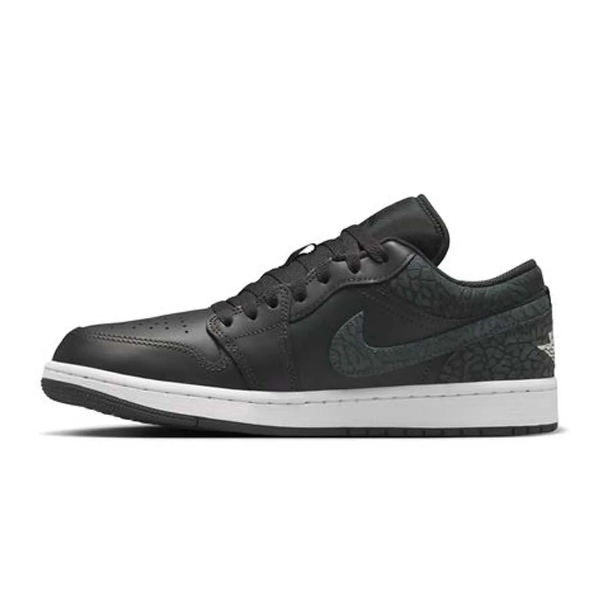 least indoor Air Jordan 1 Low SE 'Black Elephant'