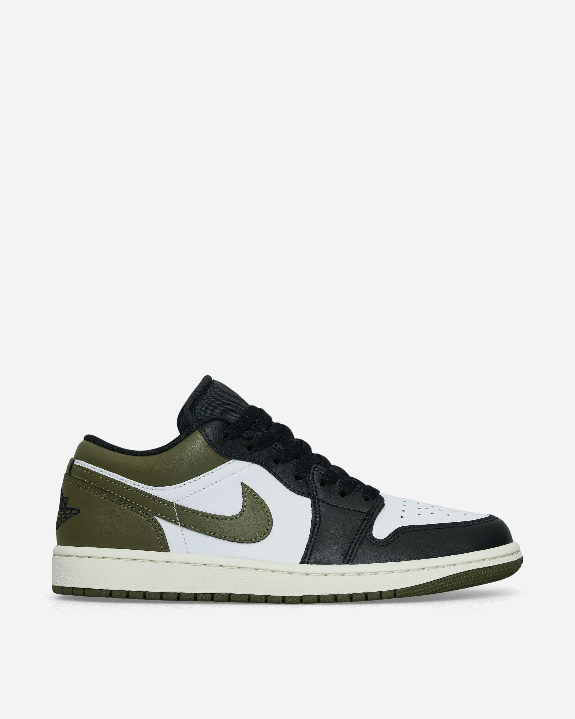 Quick Lace System Air Jordan 1 Low Sneakers Black / Medium Olive