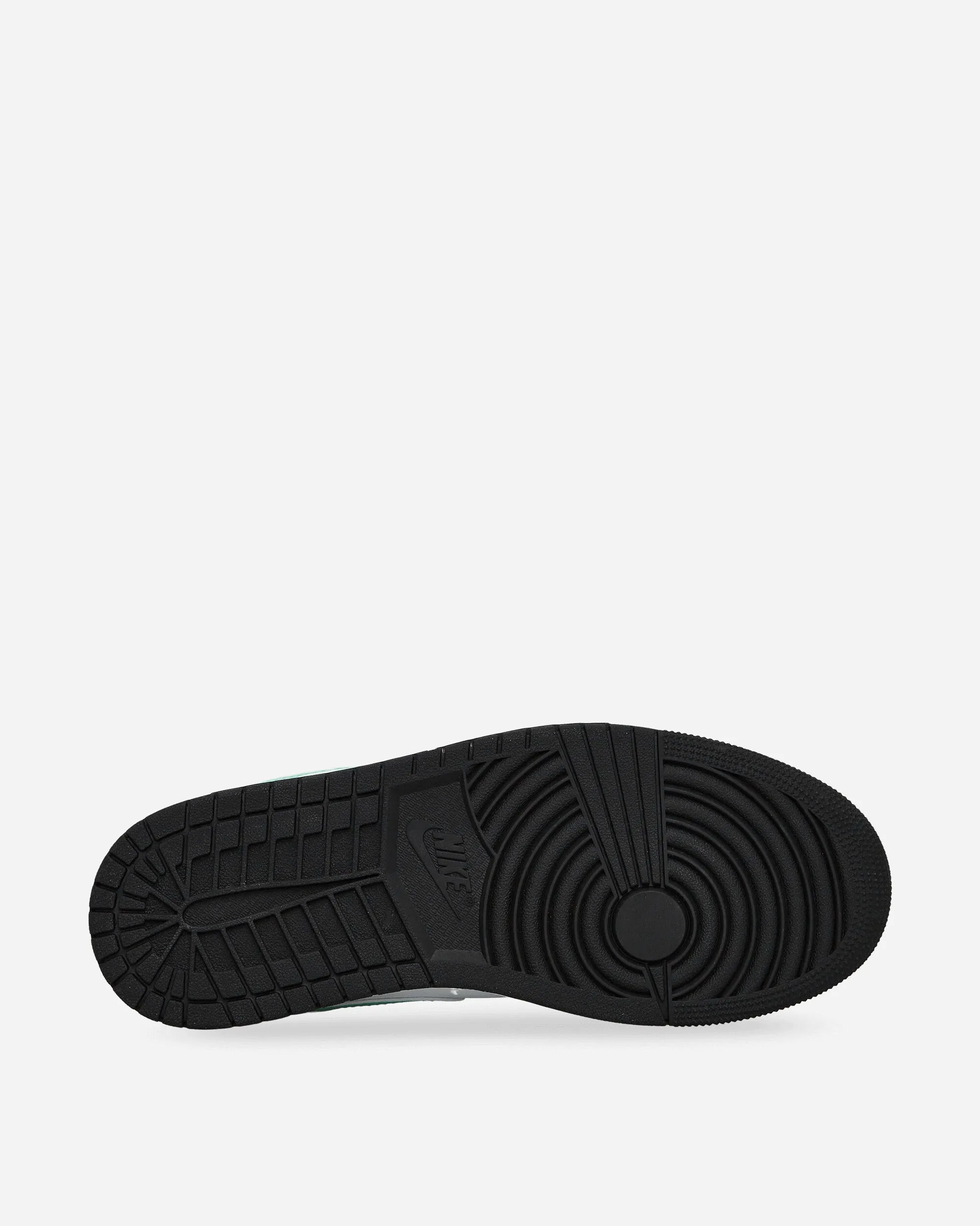 Ventilation Mesh Pressure Dispersion Insole Air Jordan 1 Low Sneakers White / Black / Green Glow