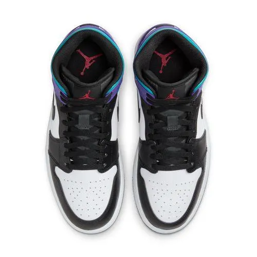night Boosted sole Air Jordan 1 Mid 'Aqua Purple'