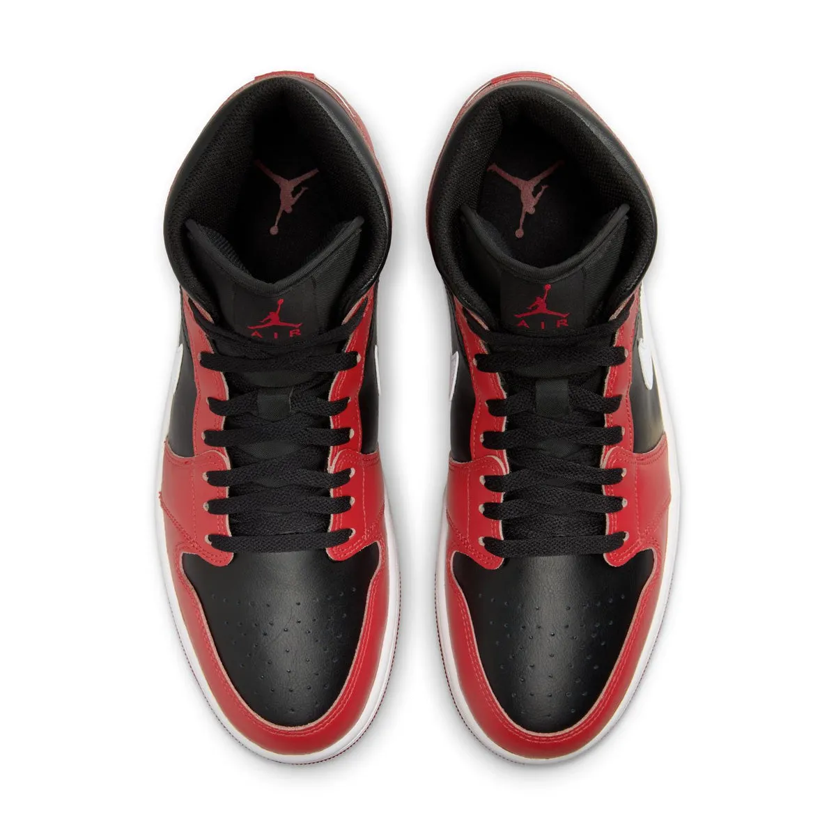 Air Jordan 1 Mid 'Gym Red Black Toe' toe - box