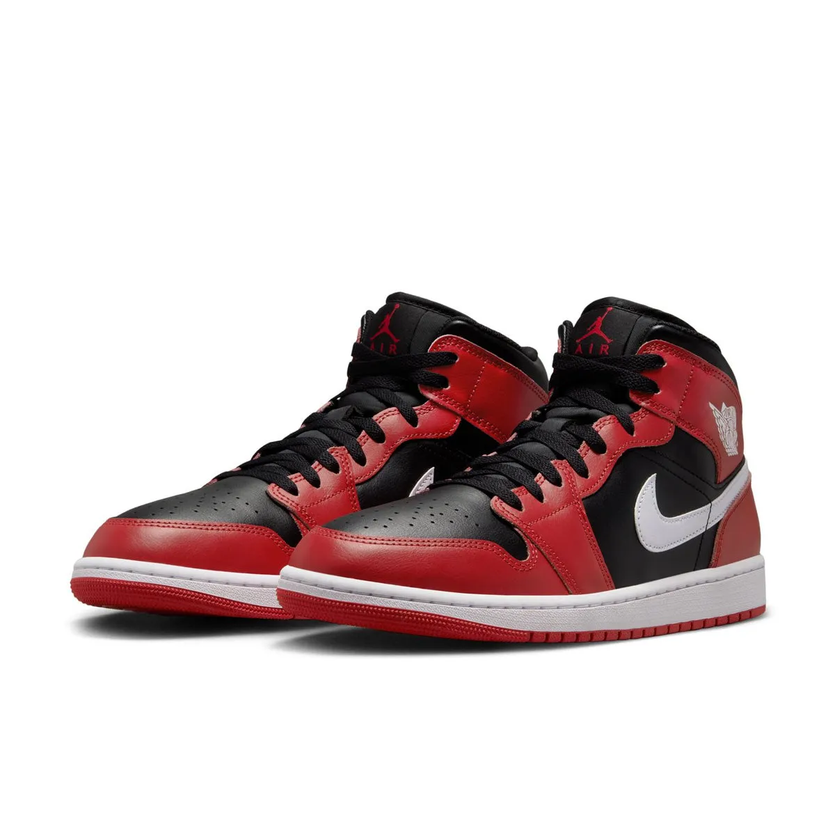 Air Jordan 1 Mid 'Gym Red Black Toe' pumps Heel