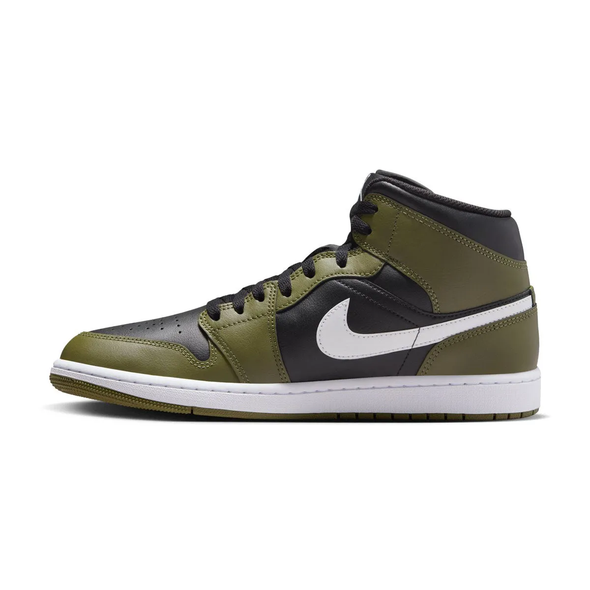 Layered Design knee - high Air Jordan 1 Mid 'Sequioa'