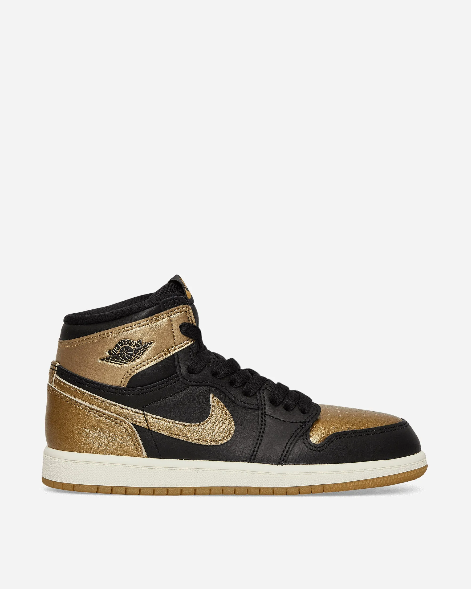 Quick Drying Liner Air Jordan 1 Retro High OG (PS) Sneakers Black / Gold
