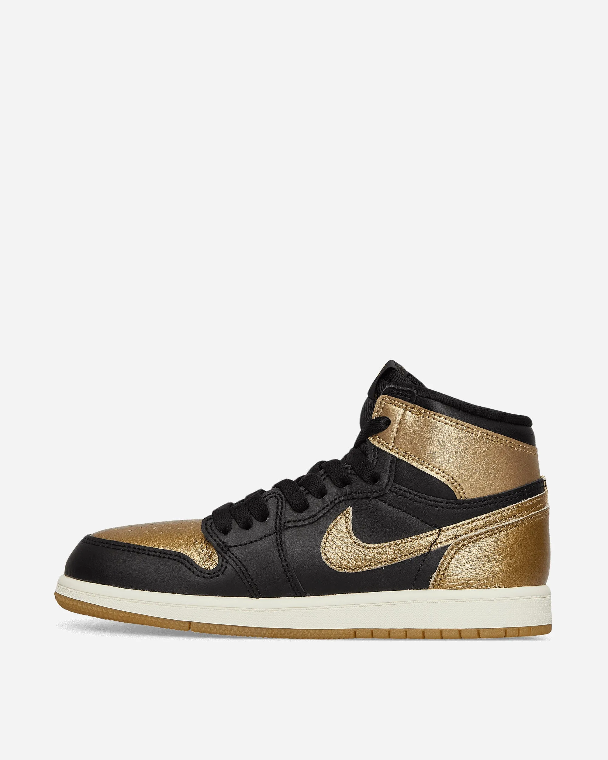 Air Jordan 1 Retro High OG (PS) Sneakers Black / Gold Track Fit
