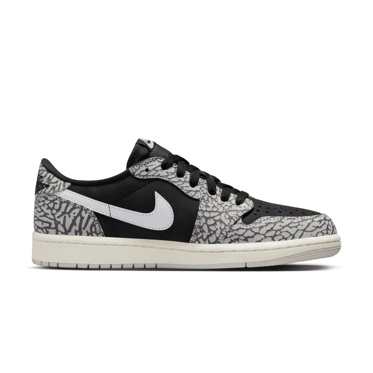 Air Jordan 1 Retro Low OG 'Black Elephant' tint basketball shoes