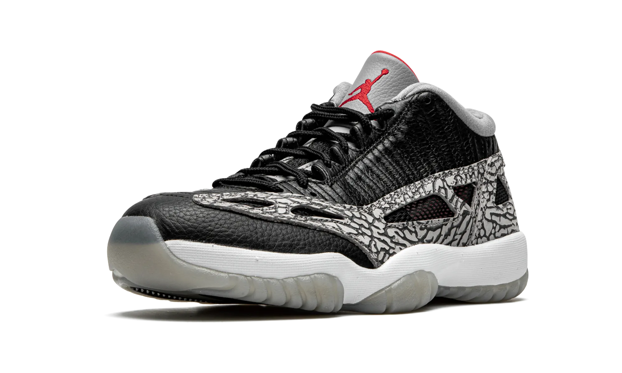 Air Jordan 11 Low IE "Black Cement" Decoupled Outsole Pods