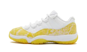 Ventilated Collar Padding Torsion Stability Plate AIR JORDAN 11 LOW WMNS "Yellow Snakeskin"