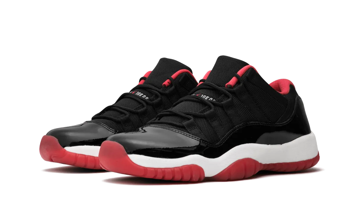Air Jordan 11 Retro Low GS "Bred" Sneaker Customization Enhanced Flexibility