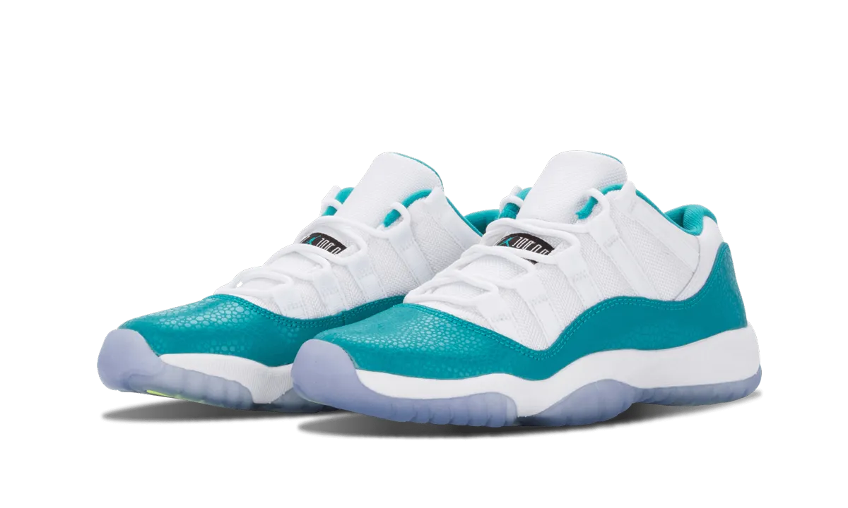 Air Jordan 11 Retro Low GS "Turbo Green" Breathable Insoles Reinforced Eyelet System