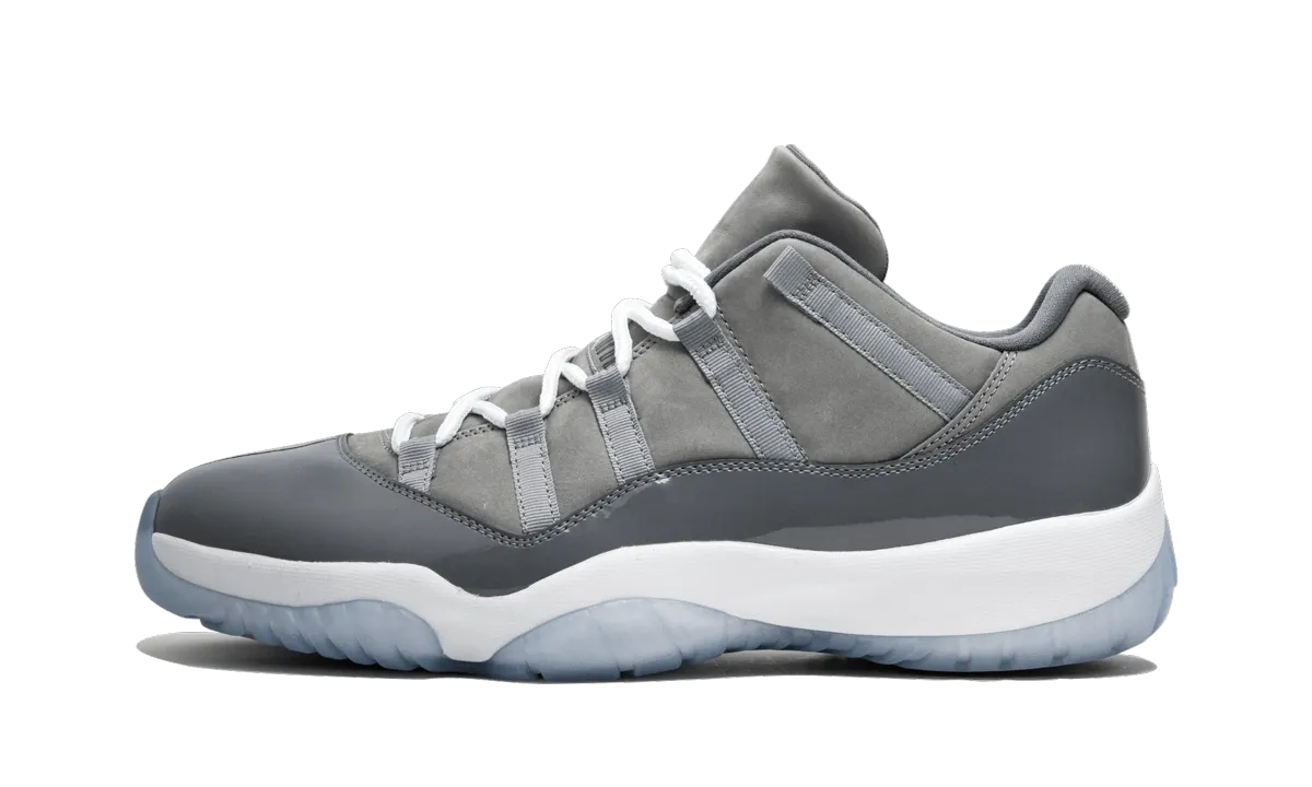 Abrasion Resistant Outsole Non slip grip Air Jordan 11 Retro Low "Cool Grey"
