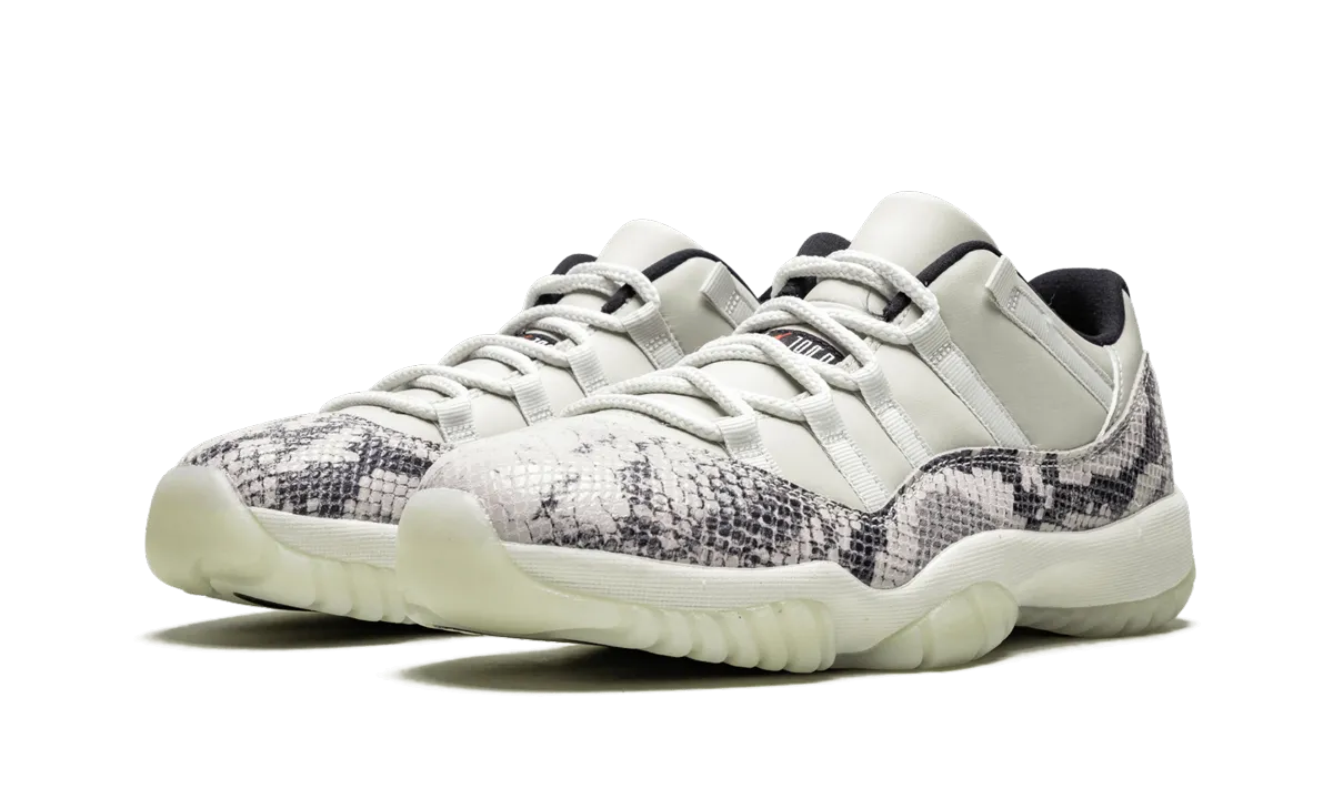 Dynamic Lacing System ShockResistant Air Jordan 11 Retro Low "Snakeskin Light Bone"