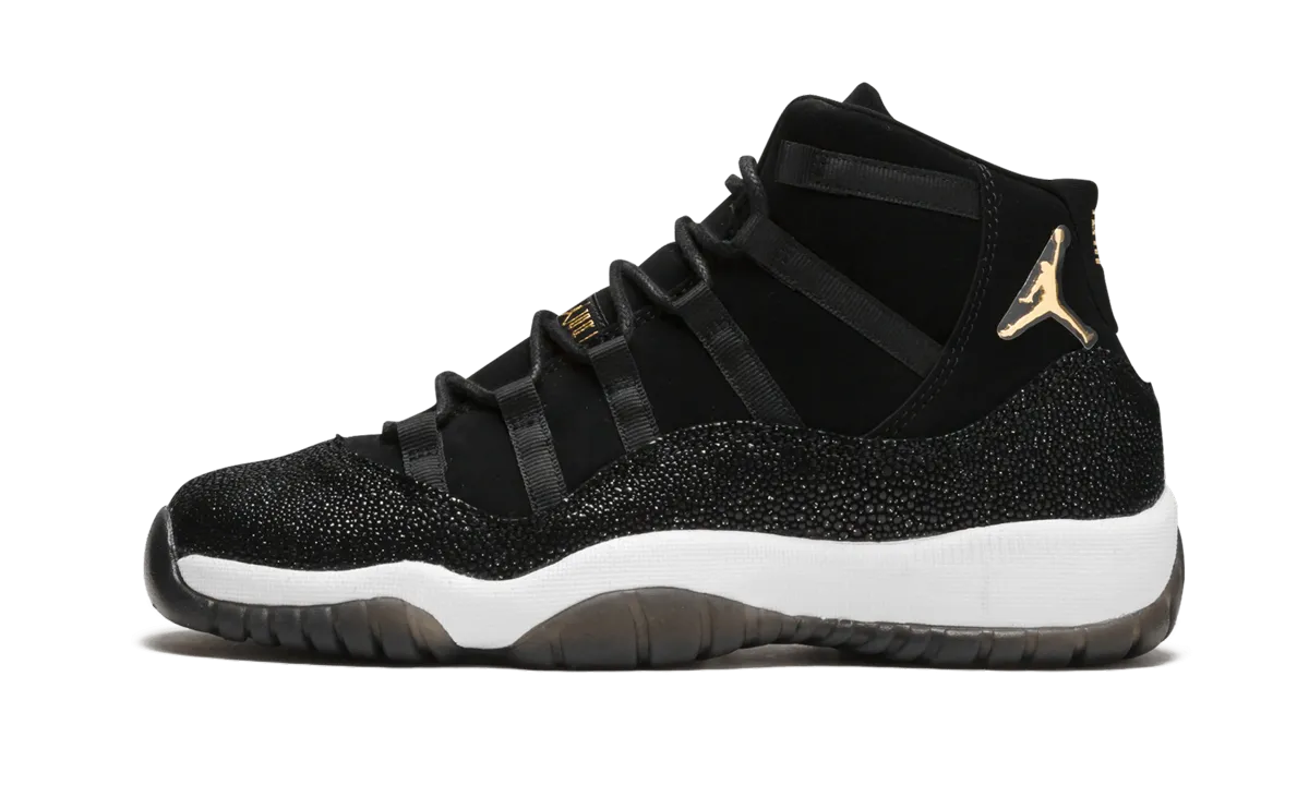 Multi Layer Midsole Stack Grip Flow Design Air Jordan 11 Retro Prem HC GS "Heiress Black Stingray"