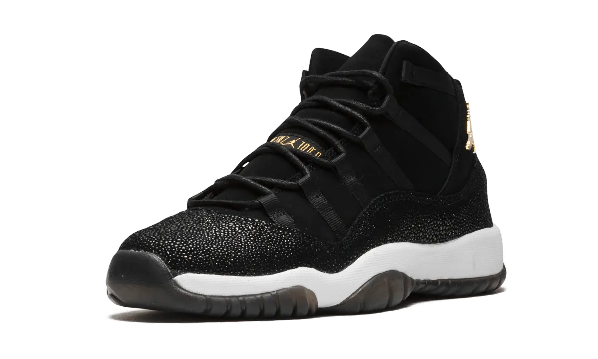 Air Jordan 11 Retro Prem HC GS "Heiress Black Stingray" Odor Resistant Lining Toe Protection