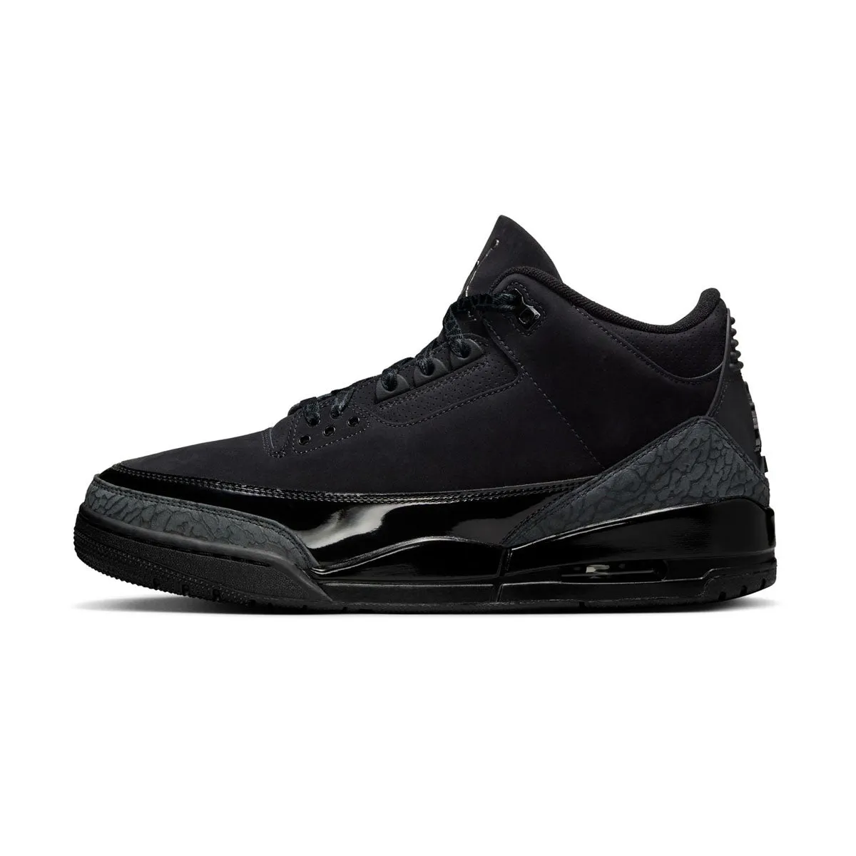 Air Jordan 3 Retro 'Black Cat' Patterned Luxe support
