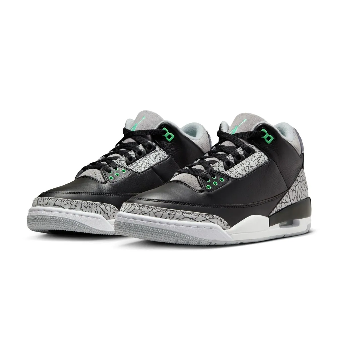 Air Jordan 3 Retro 'Green Glow' animal-print
