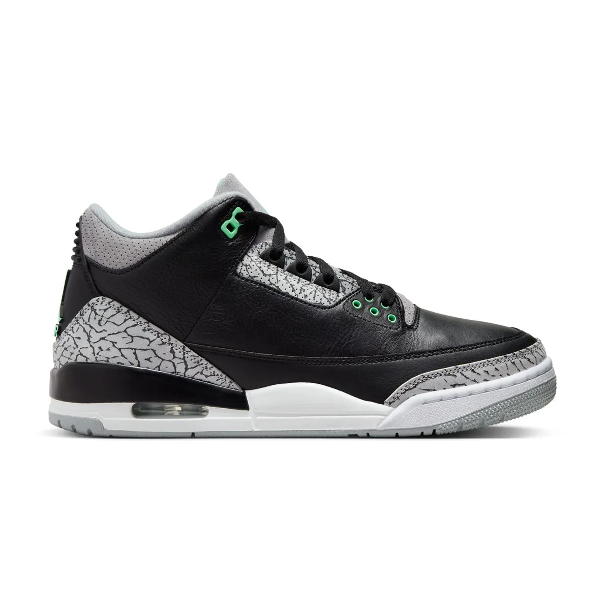 Air Jordan 3 Retro 'Green Glow' anti - odor - level