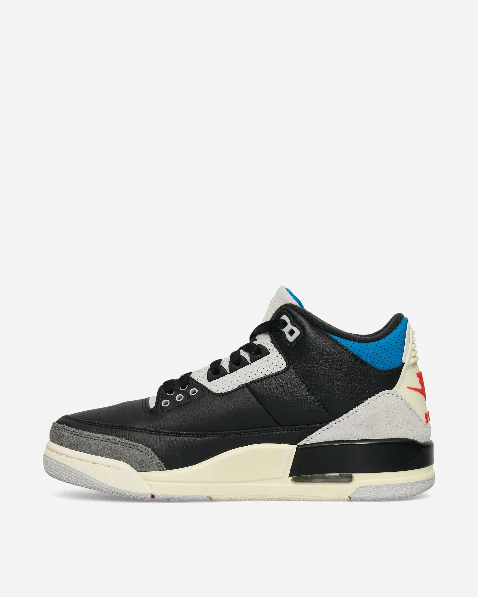 Air Jordan 3 Retro OG 'Rare Air' Sneakers Black / Chile Red / Military Blue Durable piece Fitness Performance