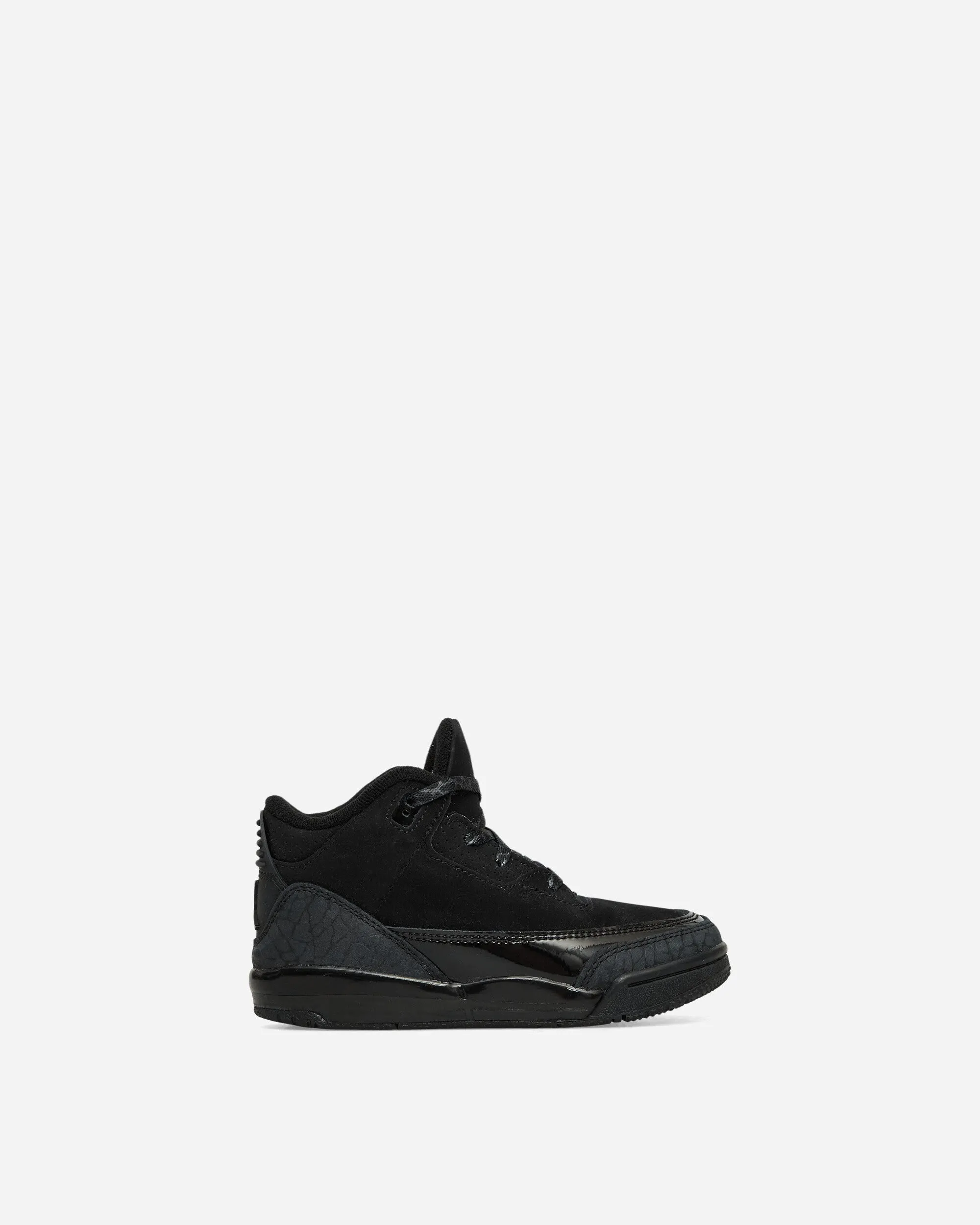 Rubber Toe Guard Abrasion Shield Technology Air Jordan 3 (TD) Sneakers Black Cat