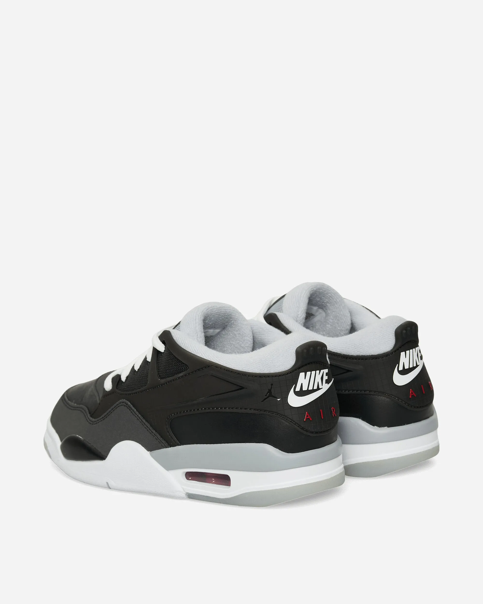 Contoured Footbed Support Air Jordan 4 RM Sneakers Black / Wolf Grey