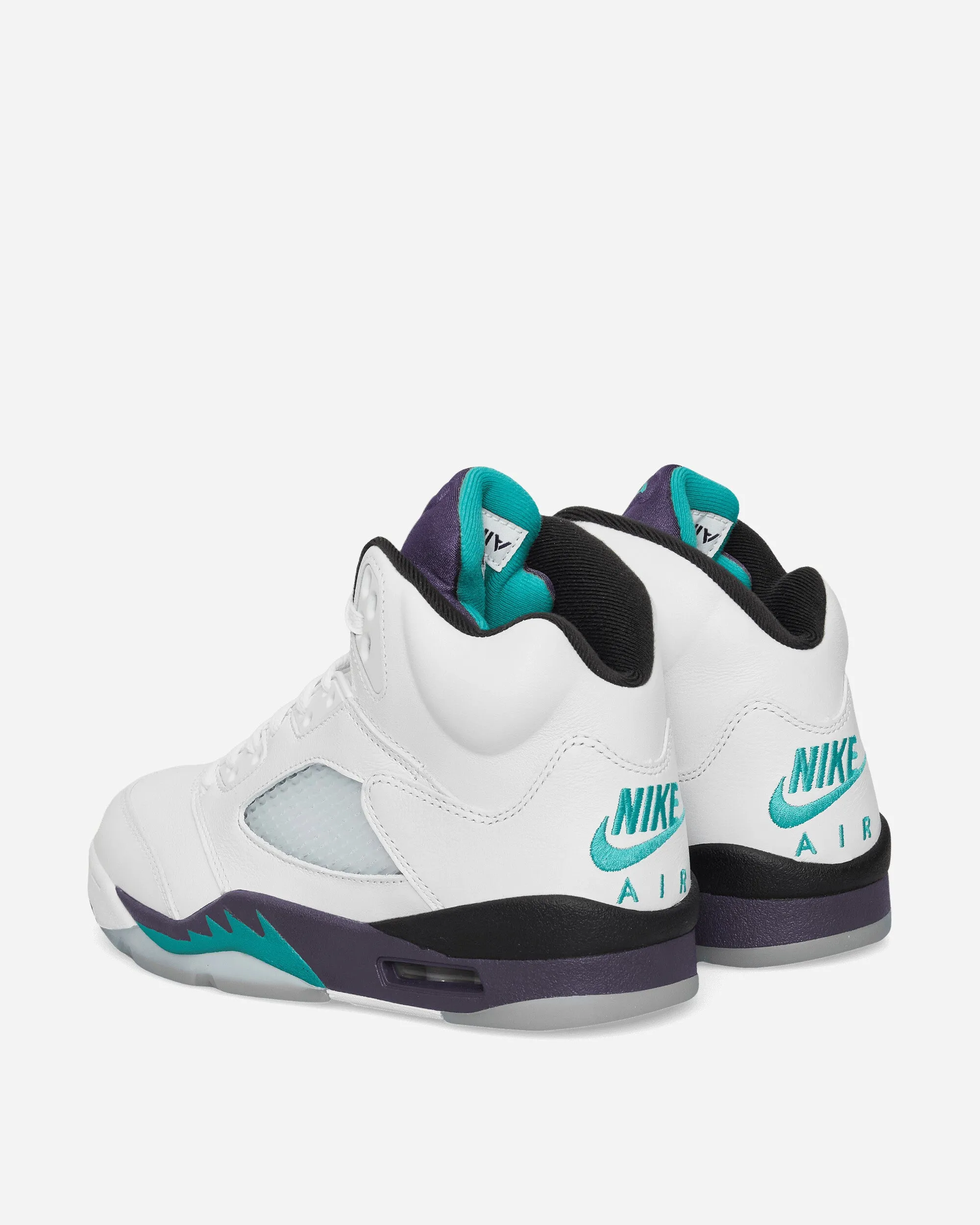 Multi-Sport Design Clean Detail Air Jordan 5 Sneakers Grape