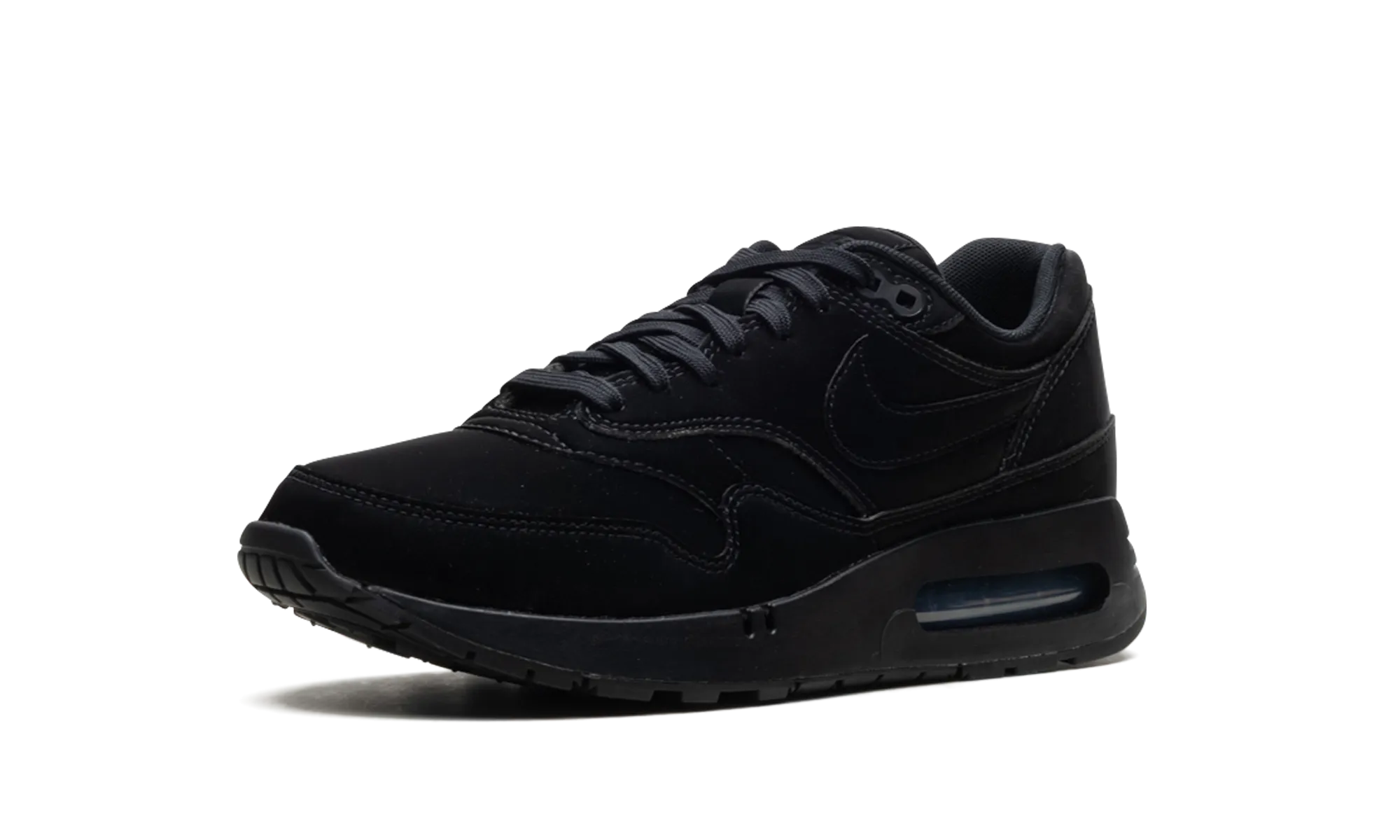 Air Max 1 '86 OG "Vanta Black" running on a track shoes reflective details shoes
