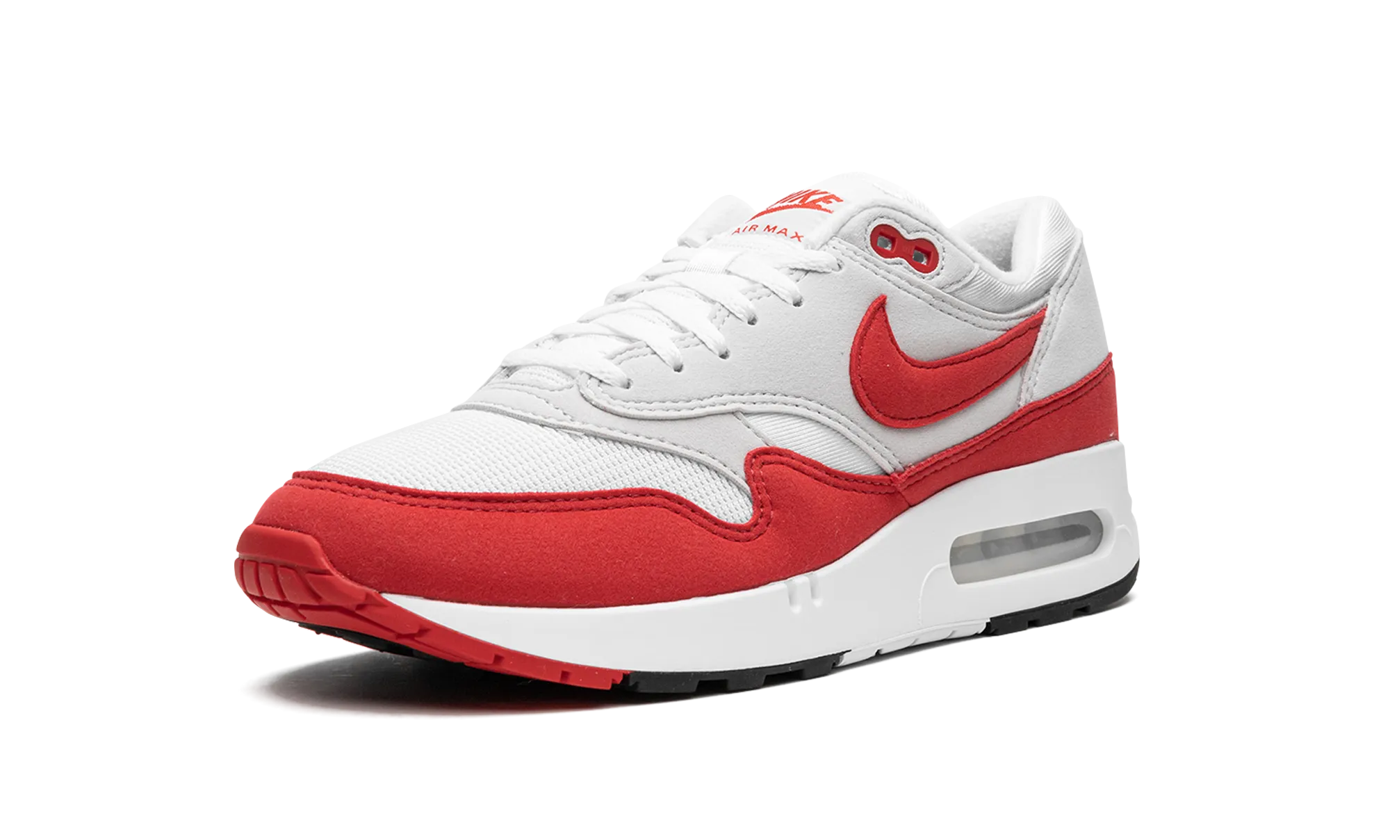 synthetic upper shoes running in straight tracks shoes Air Max 1 '86 "Big Bubble - Red"