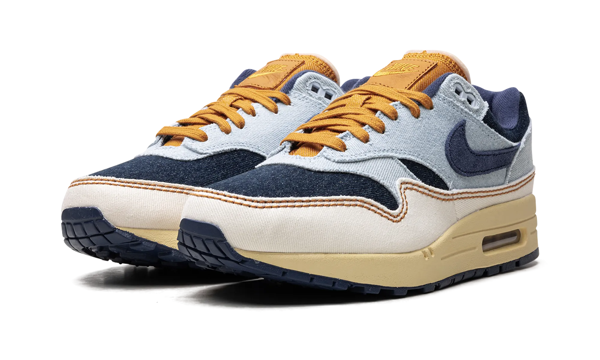 AIR MAX 1 '87 WMNS "AURA / MIDNIGHT NAVY / PALE IVORY" racing running footwear hill training running gear