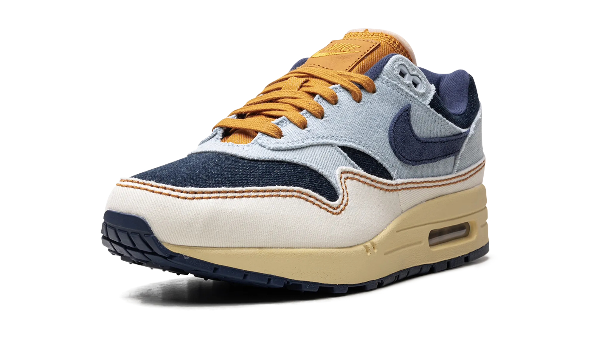 AIR MAX 1 '87 WMNS "AURA / MIDNIGHT NAVY / PALE IVORY" Stability system Padded interior