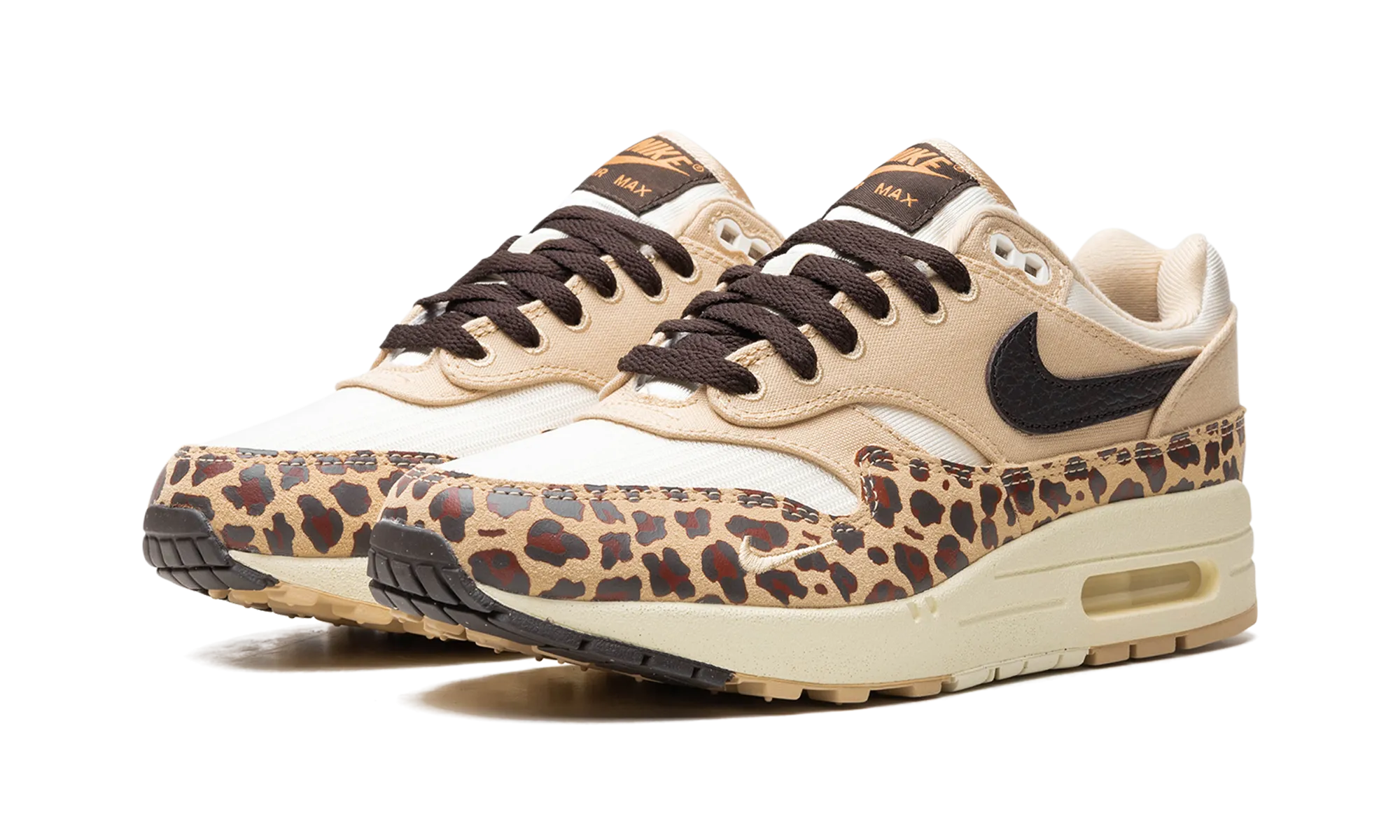 Air Max 1 '87 WMNS "Sesame Leopard" sailing shoes running watches