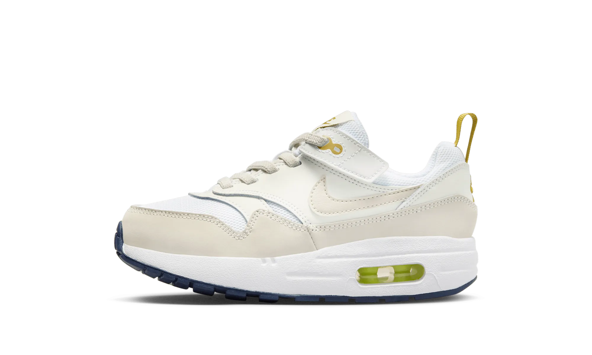 ankle - strap shoes Air Max 1 EasyOn PS "White Bronzine Midnight Navy Light Orewood Brown"