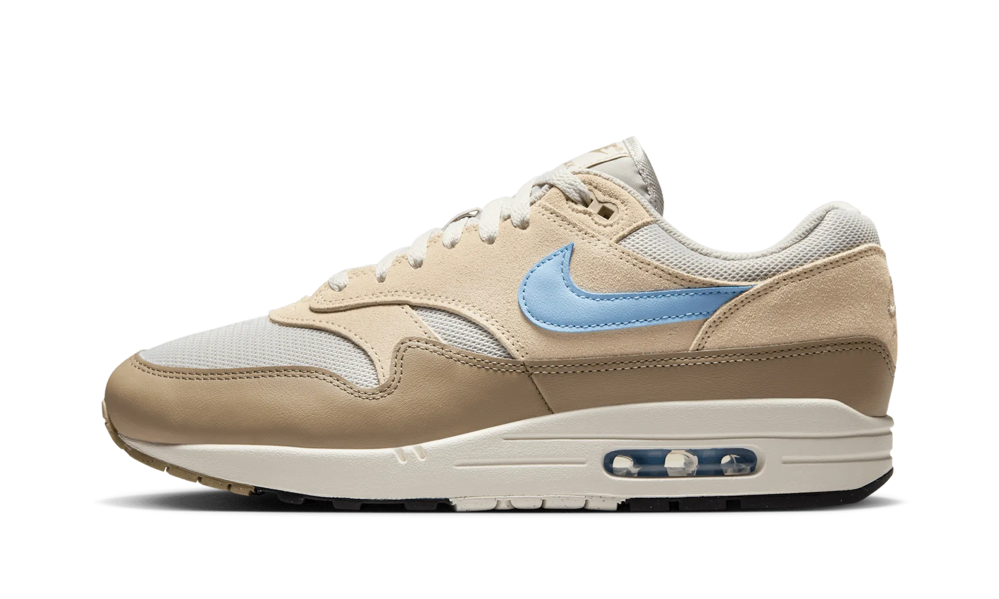 Air Max 1 Essential "Light Bone Psychic Blue" running endurance training adult sizes