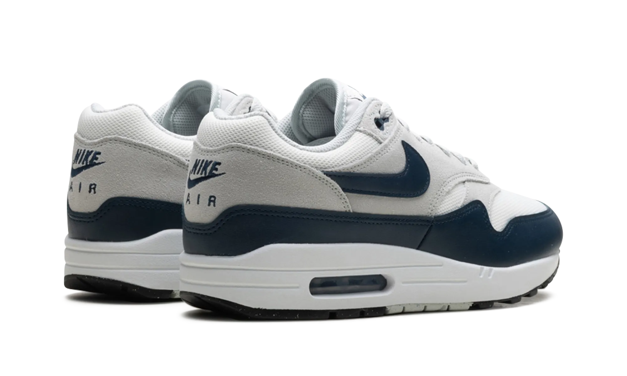 AIR MAX 1 ESSENTIAL "Summit White/Armory Navy-Light Silver" weekend - running essential shoes