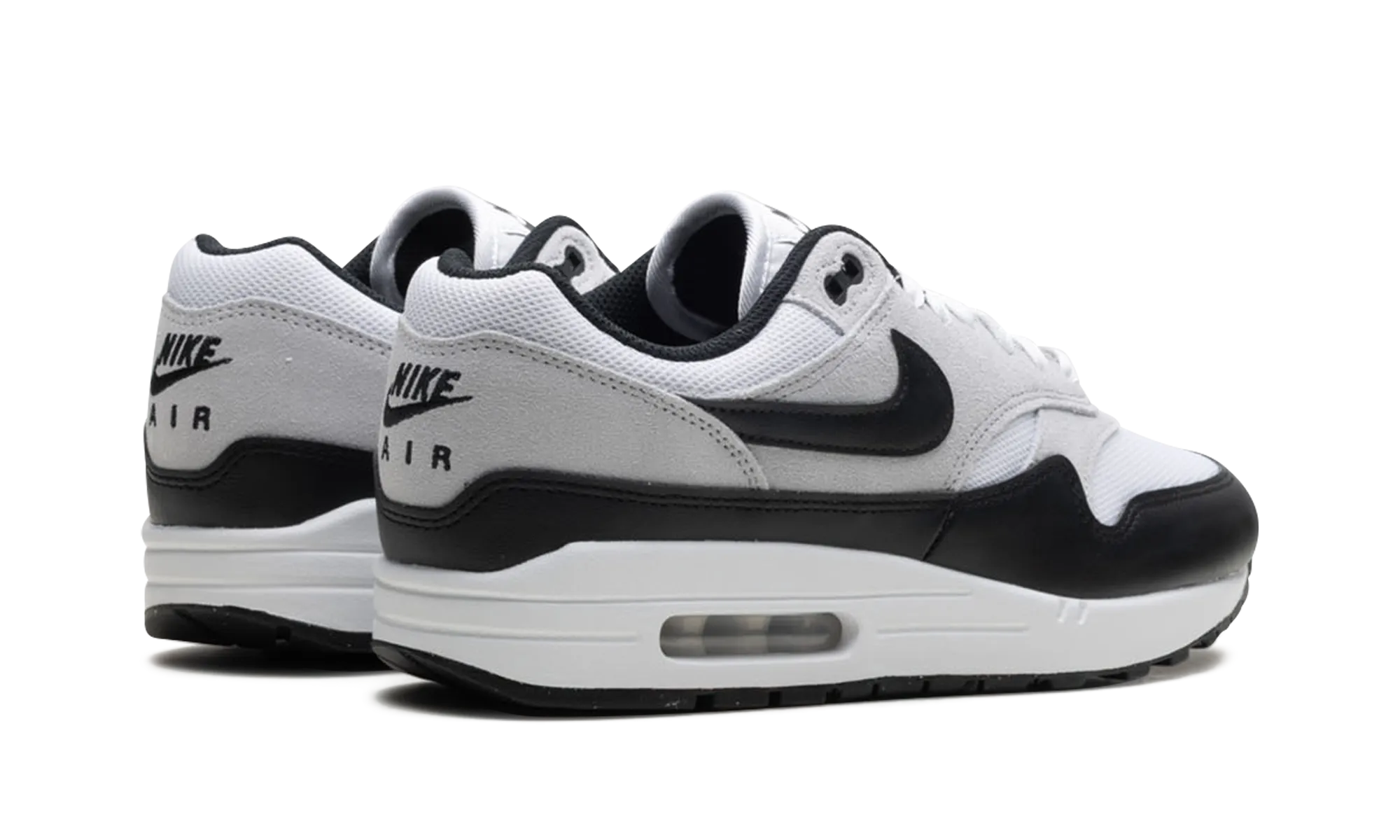 reinforced - heel running wear Air Max 1 Essential "White Pure Platinum Black"