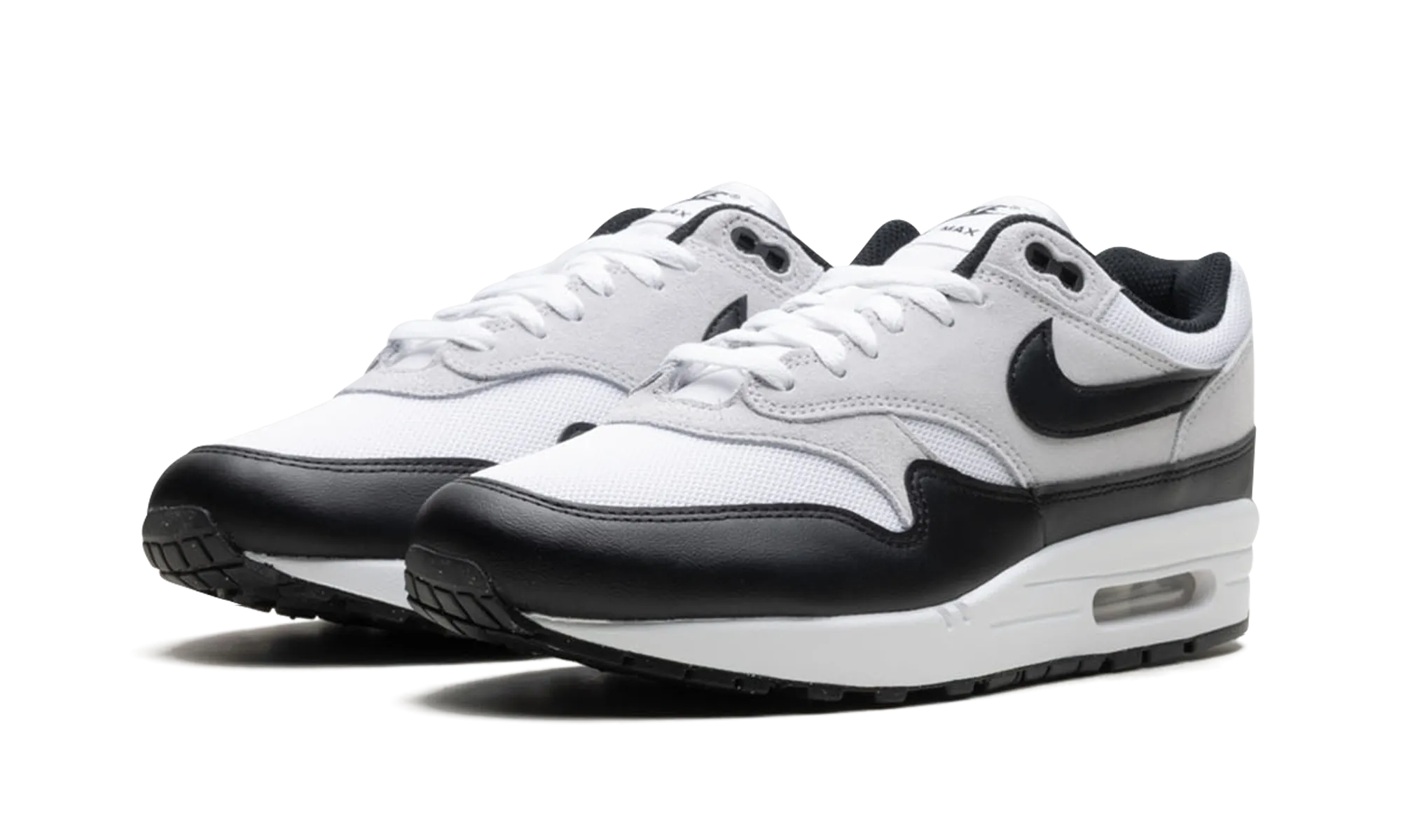 Air Max 1 Essential "White Pure Platinum Black" minimalist shoes Smart Features