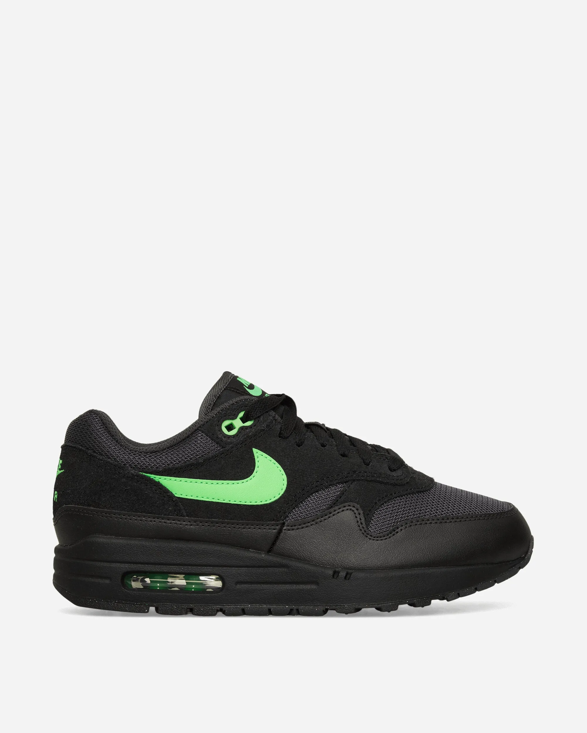 Power Balance Air Max 1 Essential Sneakers Anthracite / Green Strike / Black