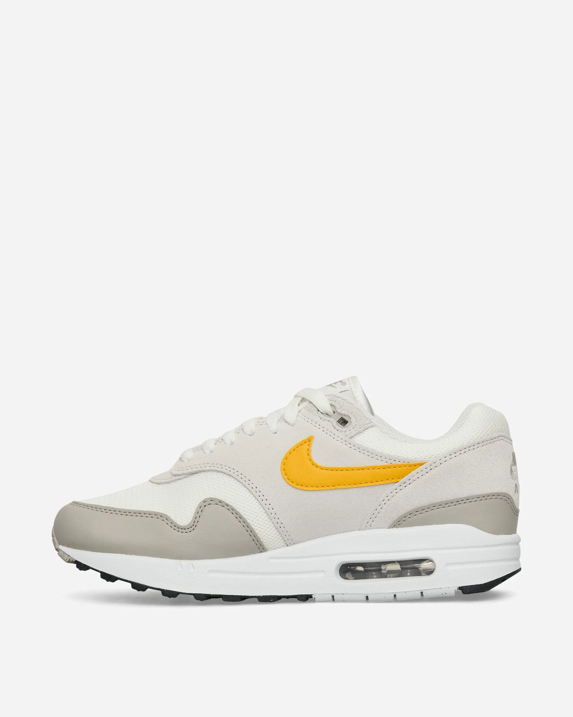 Air Max 1 Essential Sneakers Summit White / Vast Grey / University Gold Energy Recovery Technology workout mode