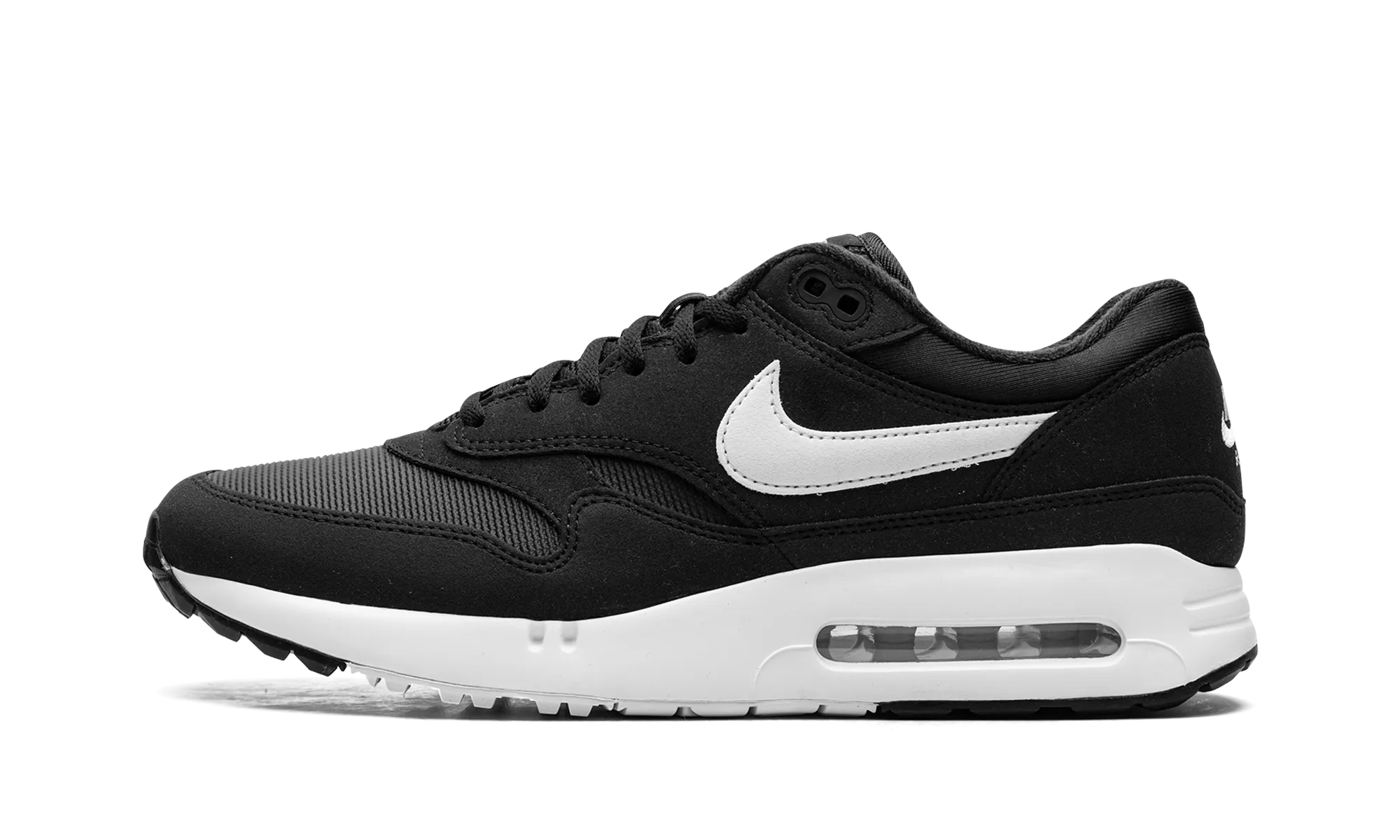 running on a dirt track shoes Air Max 1 Golf "Black / White"