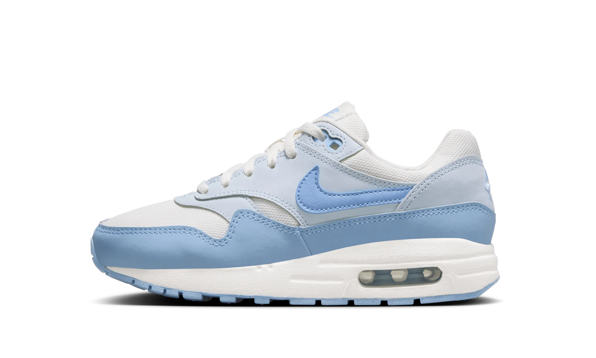 easy - to - clean running shoes kayaking - running shoes Air Max 1 GS "Sail Blue Tint Psychic Blue"