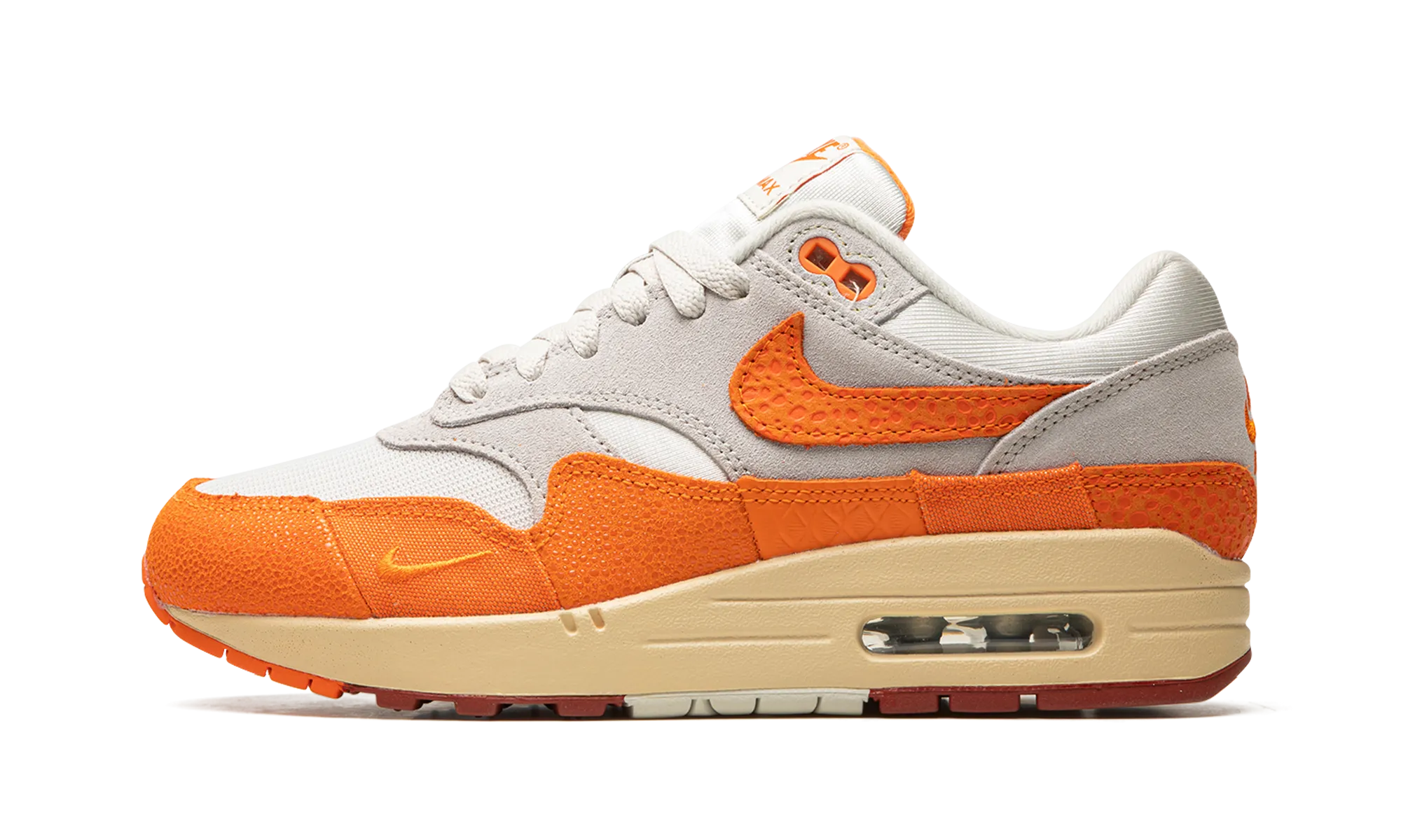 indoor running shoe features quiet - operation - noiselessness shoes AIR MAX 1 MNS WMNS "Magma Orange"