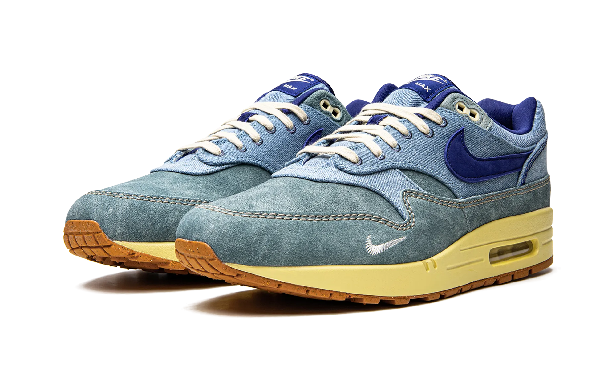 Air Max 1 Premium "Dirty Denim" anaerobic exercise shoes practice - shoes