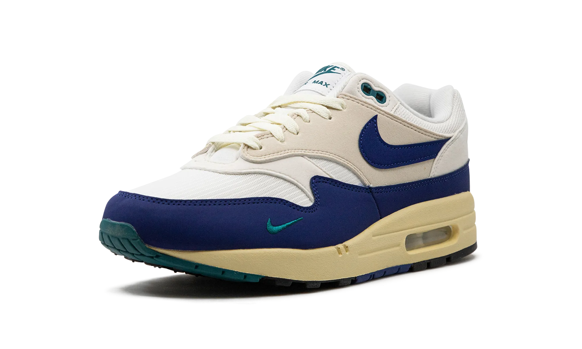 traction - enhanced running shoes heel - support shoes Air Max 1 "Athletic Department Deep Royal Blue"