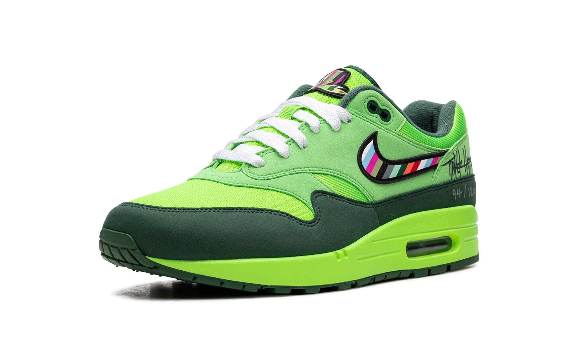 running at night foam sole shoes Air Max 1 "Oregon - Tinker Hatfield"