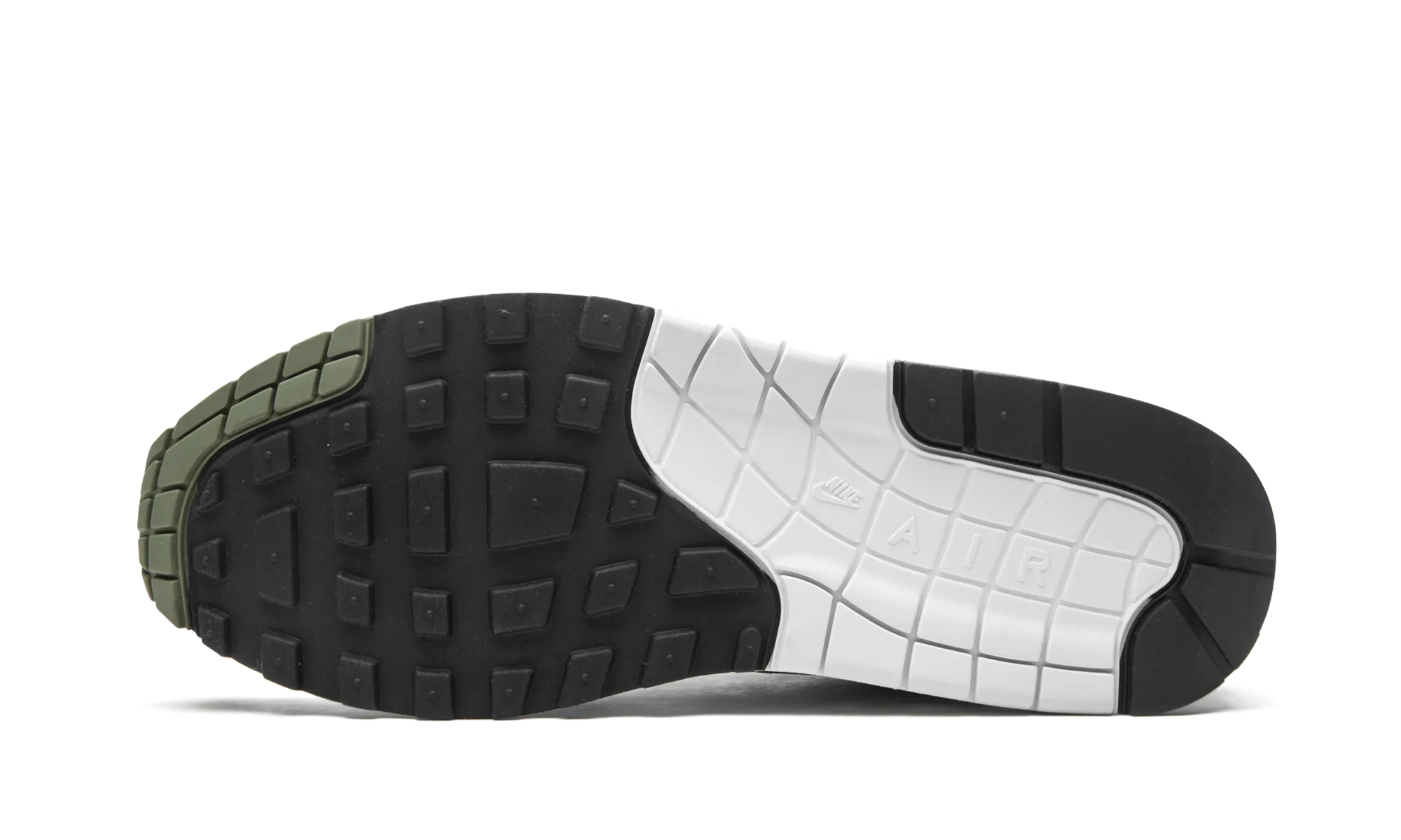 Air Max 1 "Spiral Sage" microfiber - feature shoes Comfortable Energy Return