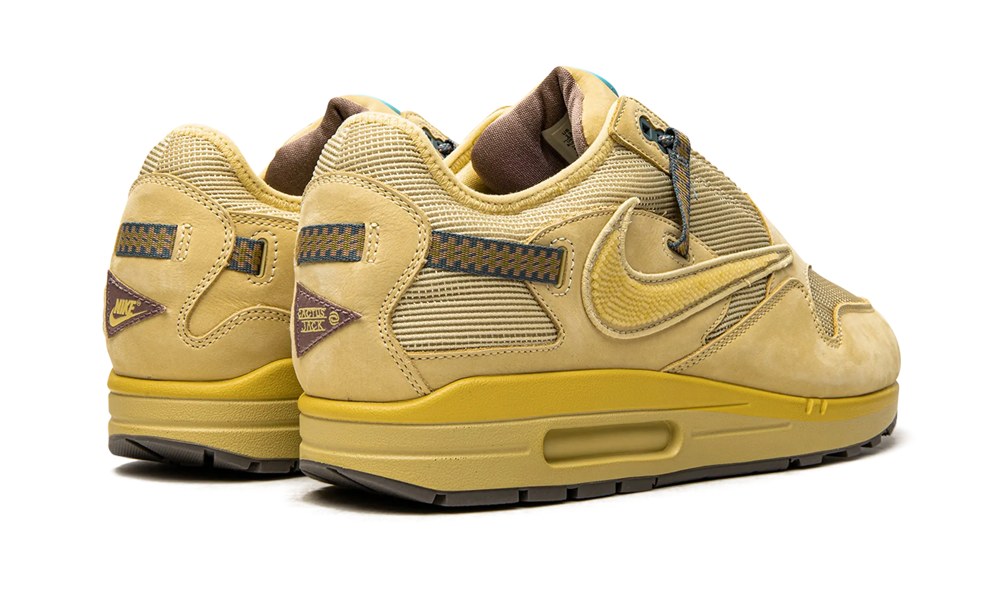 Air Max 1 "Travis Scott - Saturn Gold" running in a dune area shoes Multi Density Foam